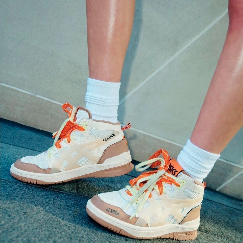 ASICS P.E. Nation X Asics EX89 MT Color block High top Sneakers(Size 5)